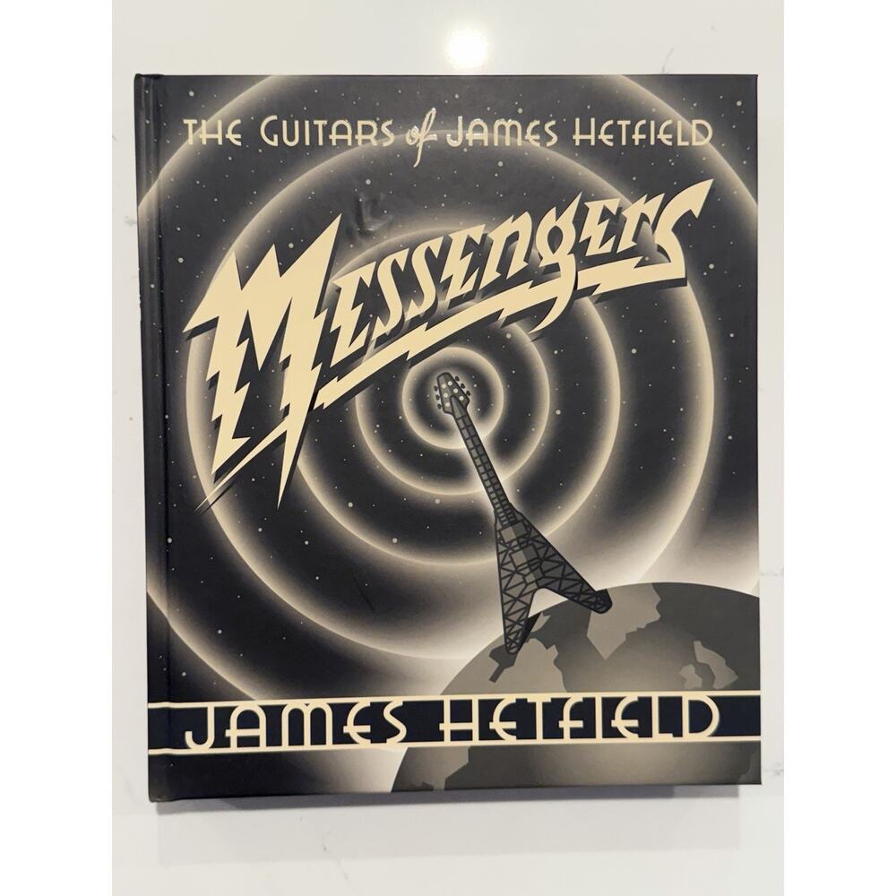 SIGNED James Hetfield Metallica Book Messengers the Guitars W/ COA AUTOGRAPH #1